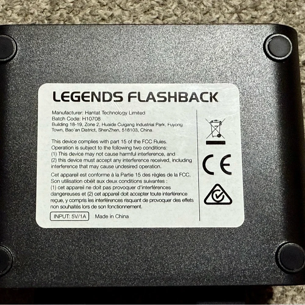Arcade Legends Flashback Mini Console 50 Games- Black